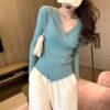Early Autumn Jacket Women's Temperament Slim Long Sleeve New Languid Lazy Sweater Inside