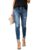 New Mid Waist Skinny Jeans Women Vintage Distressed Denim Pants Holes Destroyed Pencil Pants Casual Trousers summer Ripped Jeans