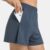 Women Fitness Tights Sports Shorts High Waist Yoga Shorts Cycling Drawstring Waist Quick Dry Atheletic Shorts Loose Side Pockets