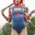 Women Halloween Costumes Scary Nightmare Killer Doll Wanna Play Movie Character Bodysuit Chucky Doll Costume Set