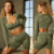Women Yoga Set Ribbed Washed Seamless Long Sleeves Hip Lift Yoga Shorts Suit Outdoor Sports Fitness Workout Clothing Suit